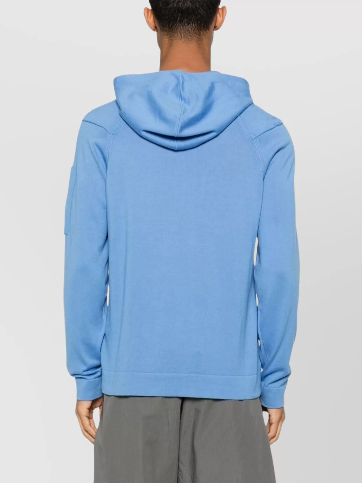 C.p. Company Patched Arm Hooded Sweater