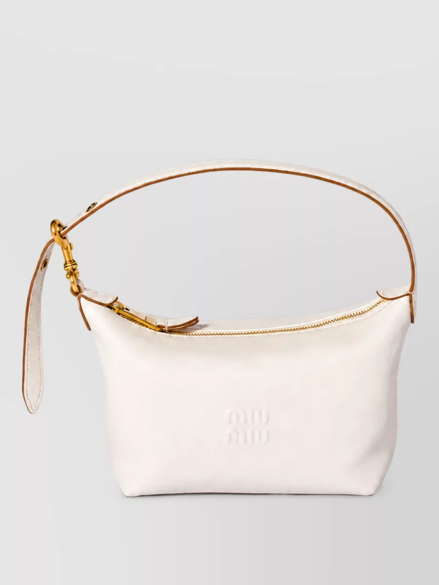 Miu Miu Na Lamb Leather Shoulder Bag