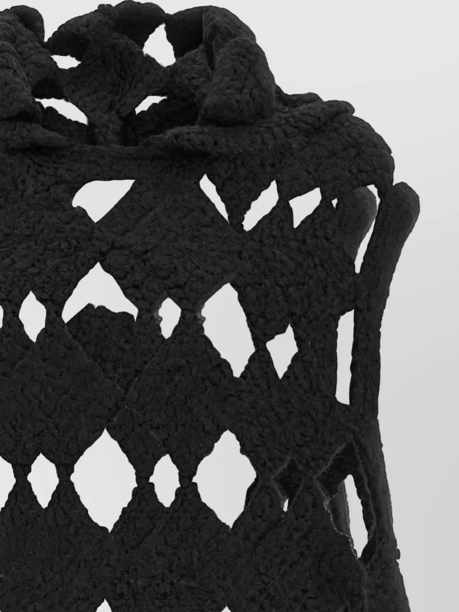 Rick Owens Cashmere Silk Sleeveless Hooded Knitted Top