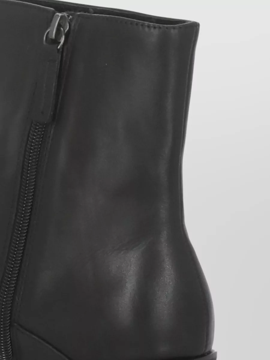 Ash Leather Ankle Boots Arrow Toe Studs