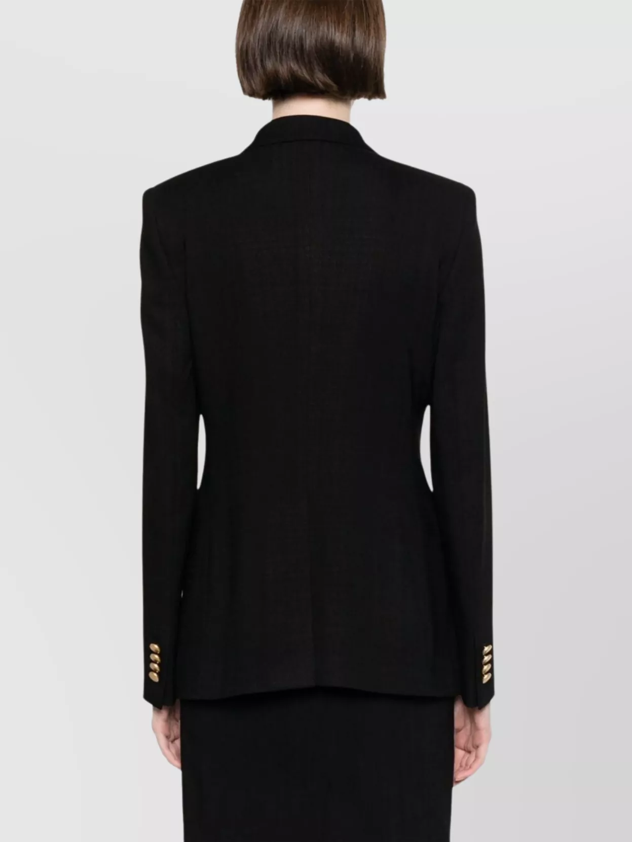 Tagliatore Structured Double-breasted Jacket Gold Buttons