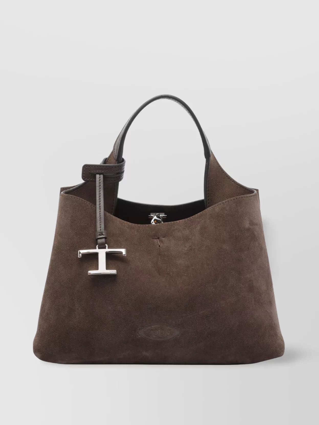 Tod's Micro Suede Cross-body Bag With Handle Strap