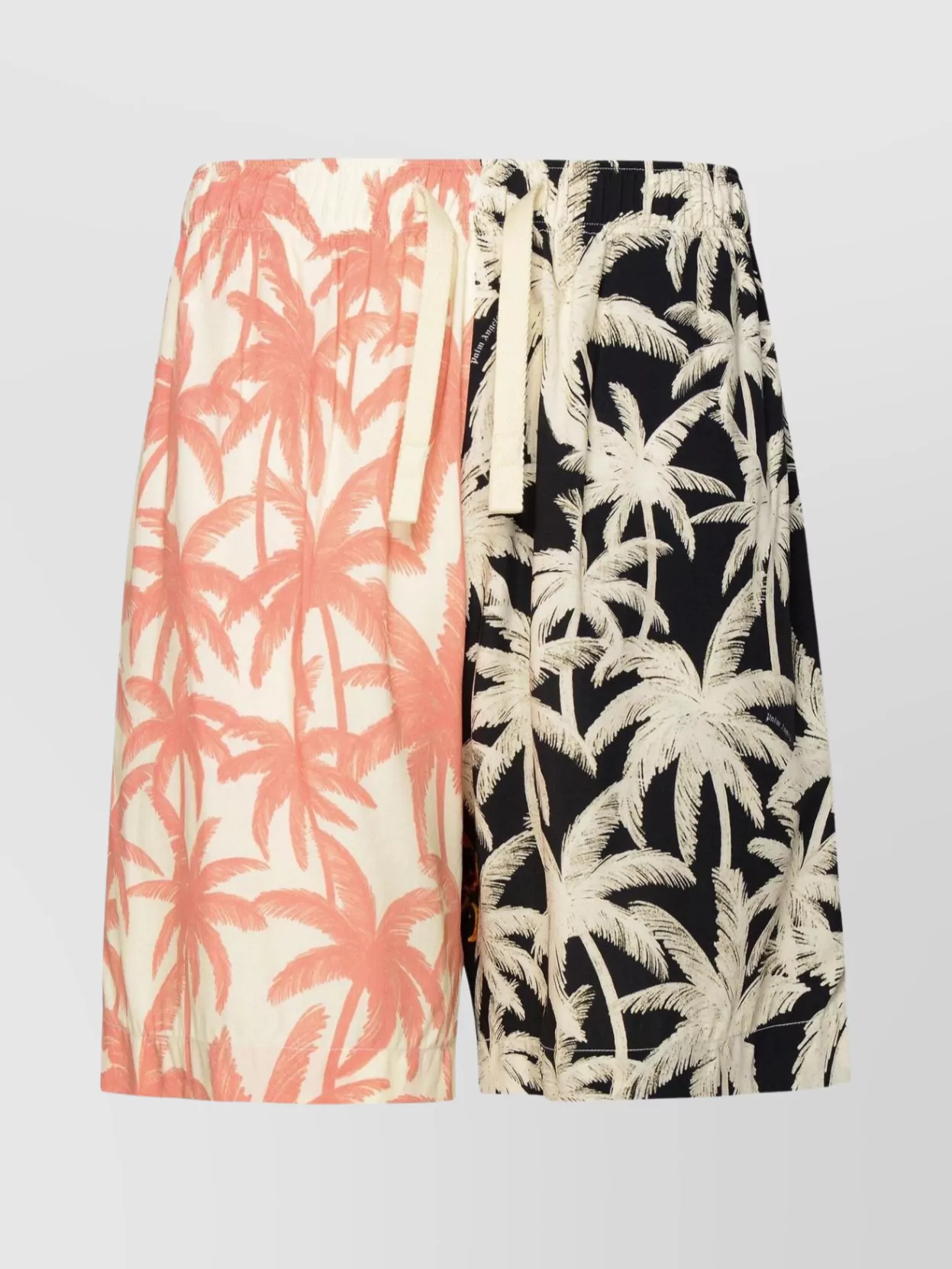 Shop Palm Angels Bermuda Shorts With Multicolor Printed Design