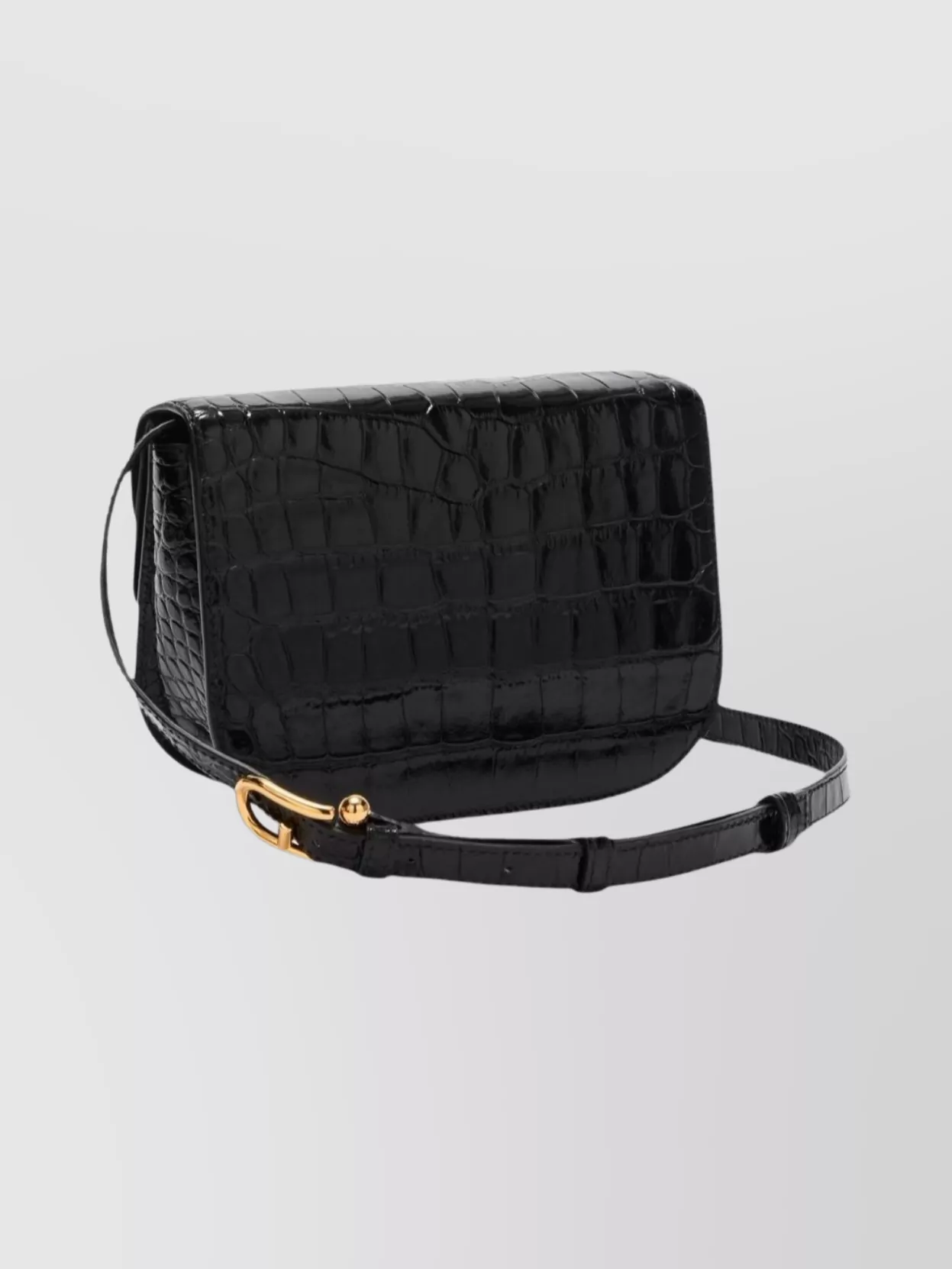 Furla Crocodile Effect Cross-Body Bag With Adjustable Strap