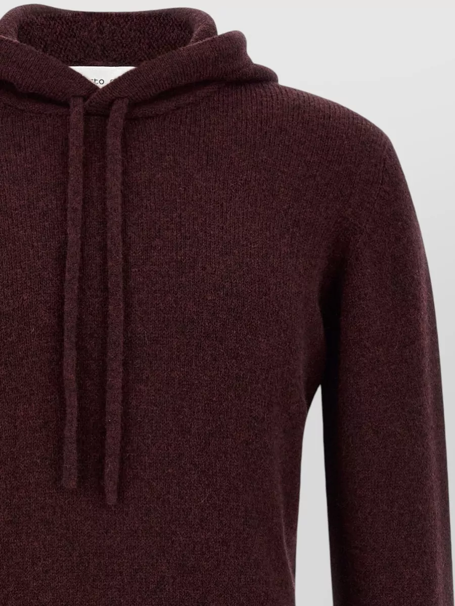 Roberto Collina Wool Hooded Sweater