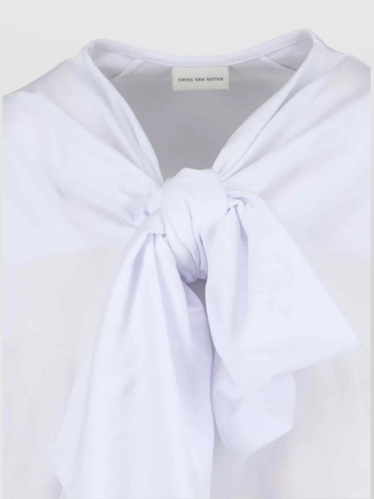 Dries Van Noten Short Sleeve Top Featuring Knot Detail