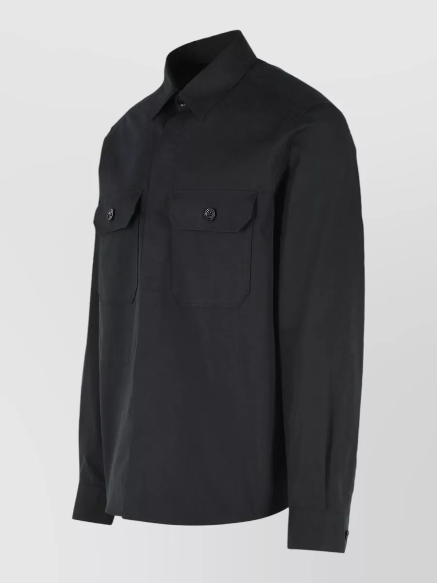 Zegna Stretch Cotton Overshirt