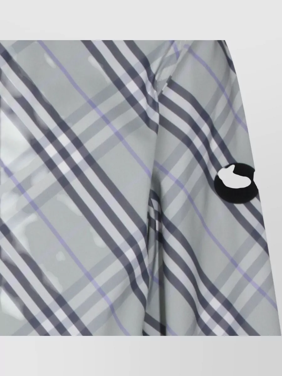 Burberry Hooded Jacket Patterned Design Elastic Cuffs