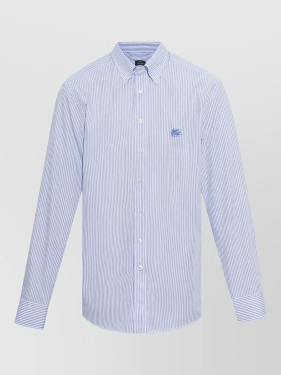 Etro striped cotton button-up shirt