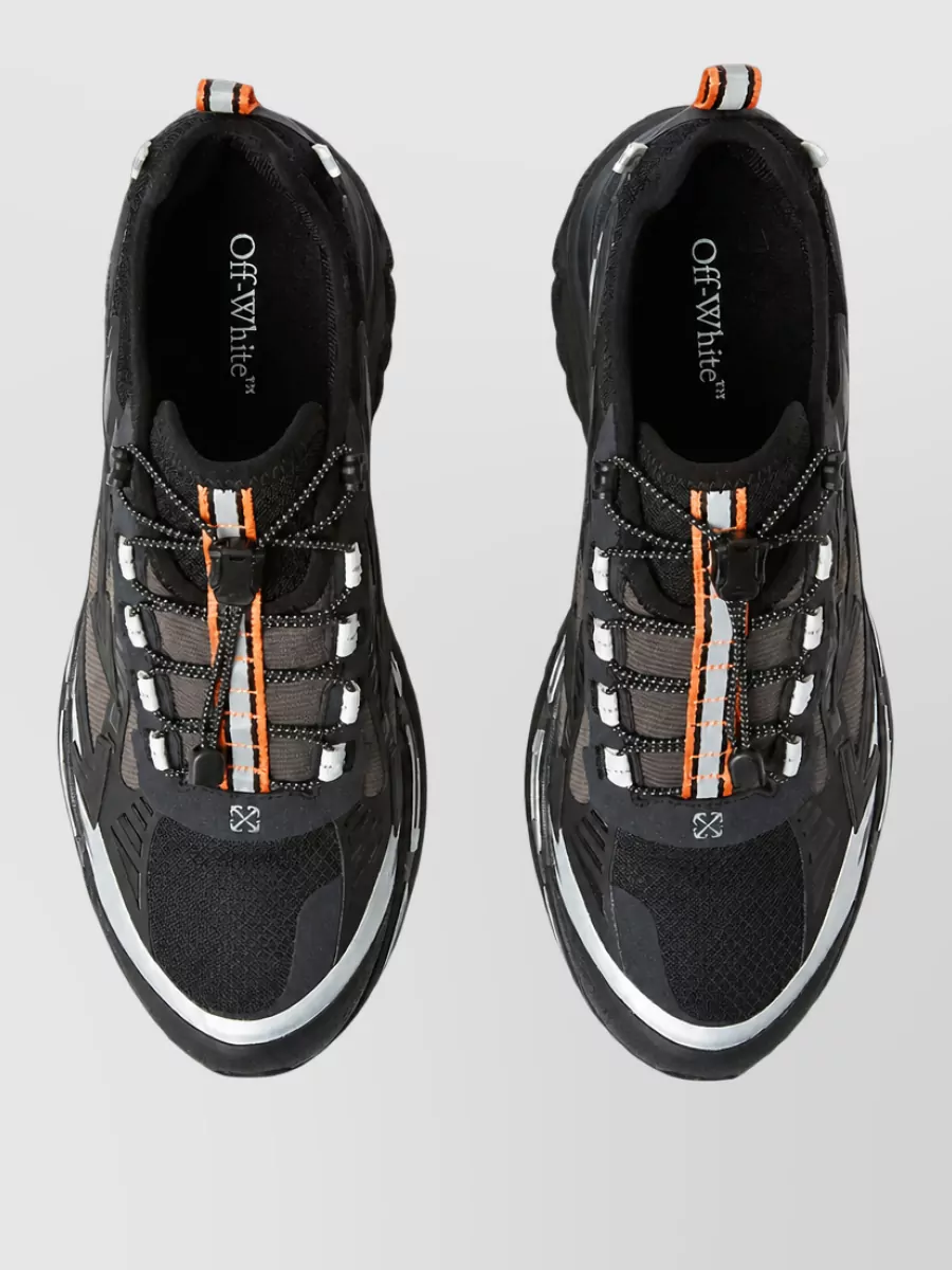Off-White Mesh Panel Low-Top Sneakers