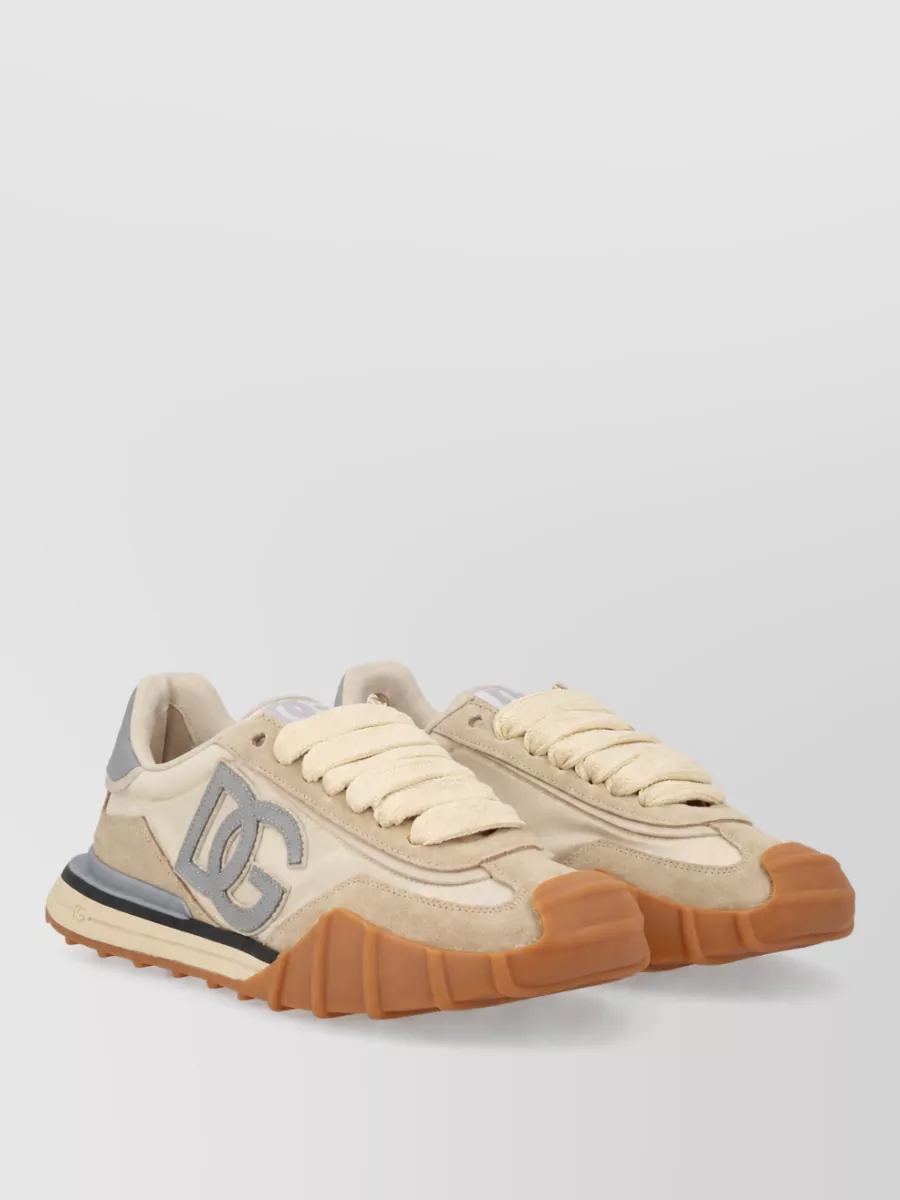Dolce&Gabbana Dg Athletic Sneaker Suede Fabric Rubber Sole