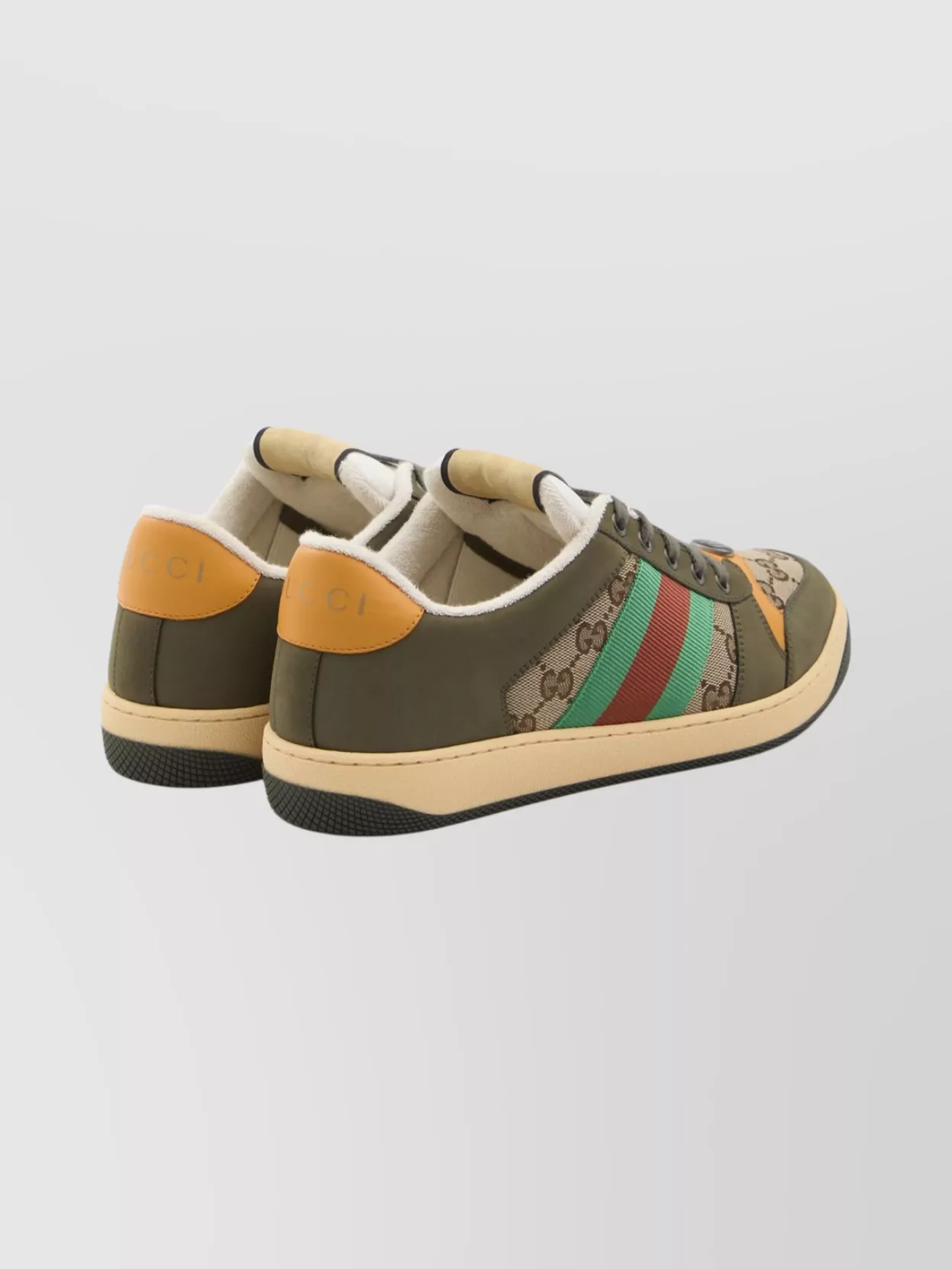 Gucci Gg Fabric Sneakers With Double G Detail