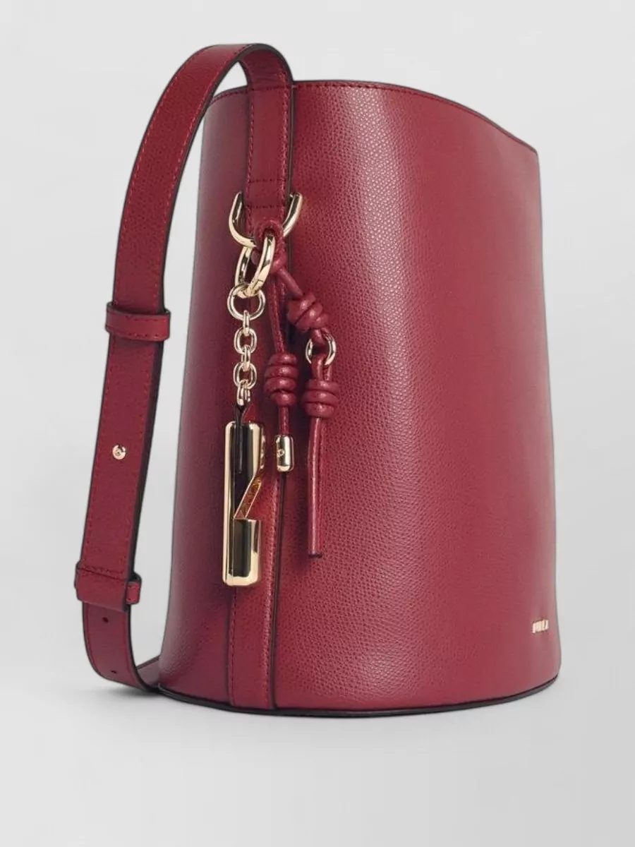 Furla Small Leather Bucket Bag