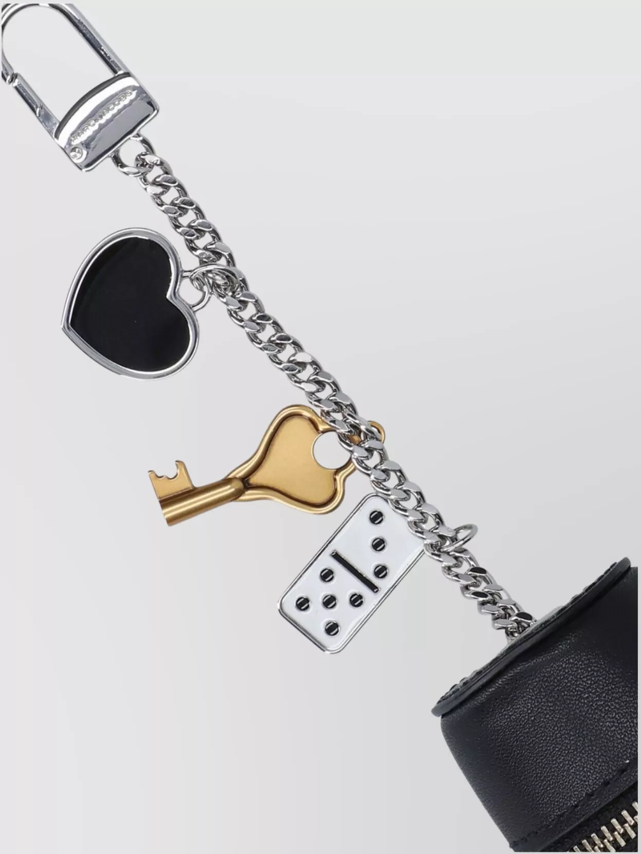 Marc Jacobs Chain Domino Heart Key Keyrings