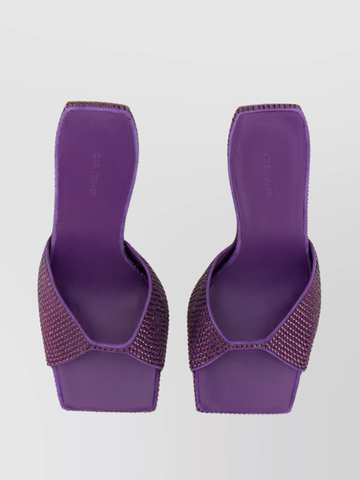 Gia Borghini Rosie 14 Sandal Block Heel In Purple