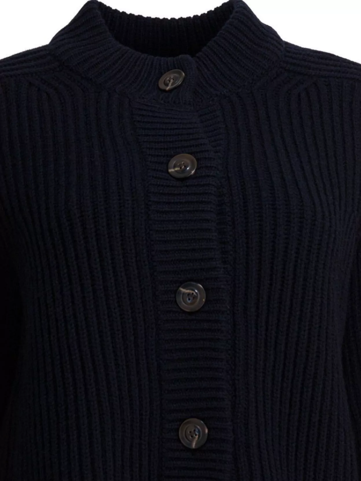 Soeur Knit Cardigan With Mock Neck And Long Sleeves