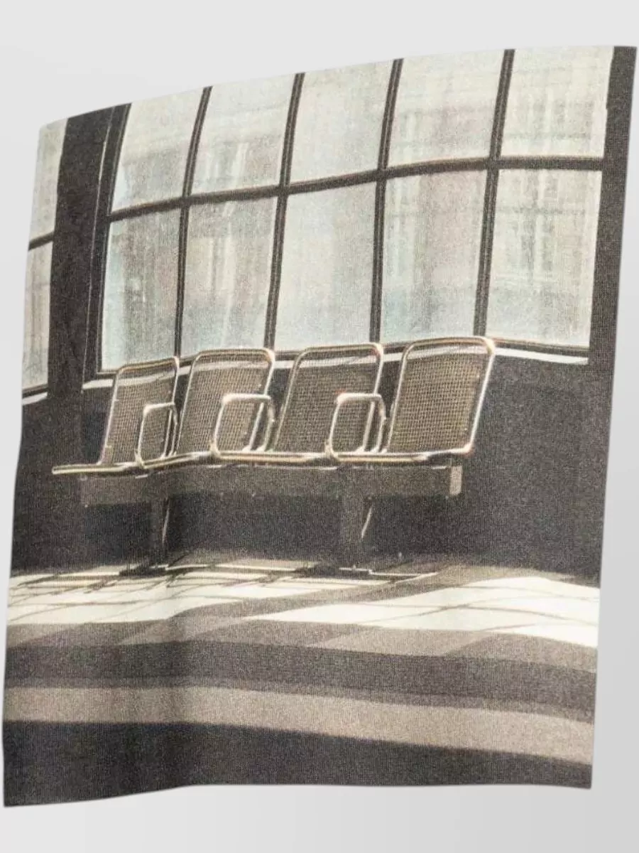 Jil Sander Crewneck Cotton T Shirt Front Print