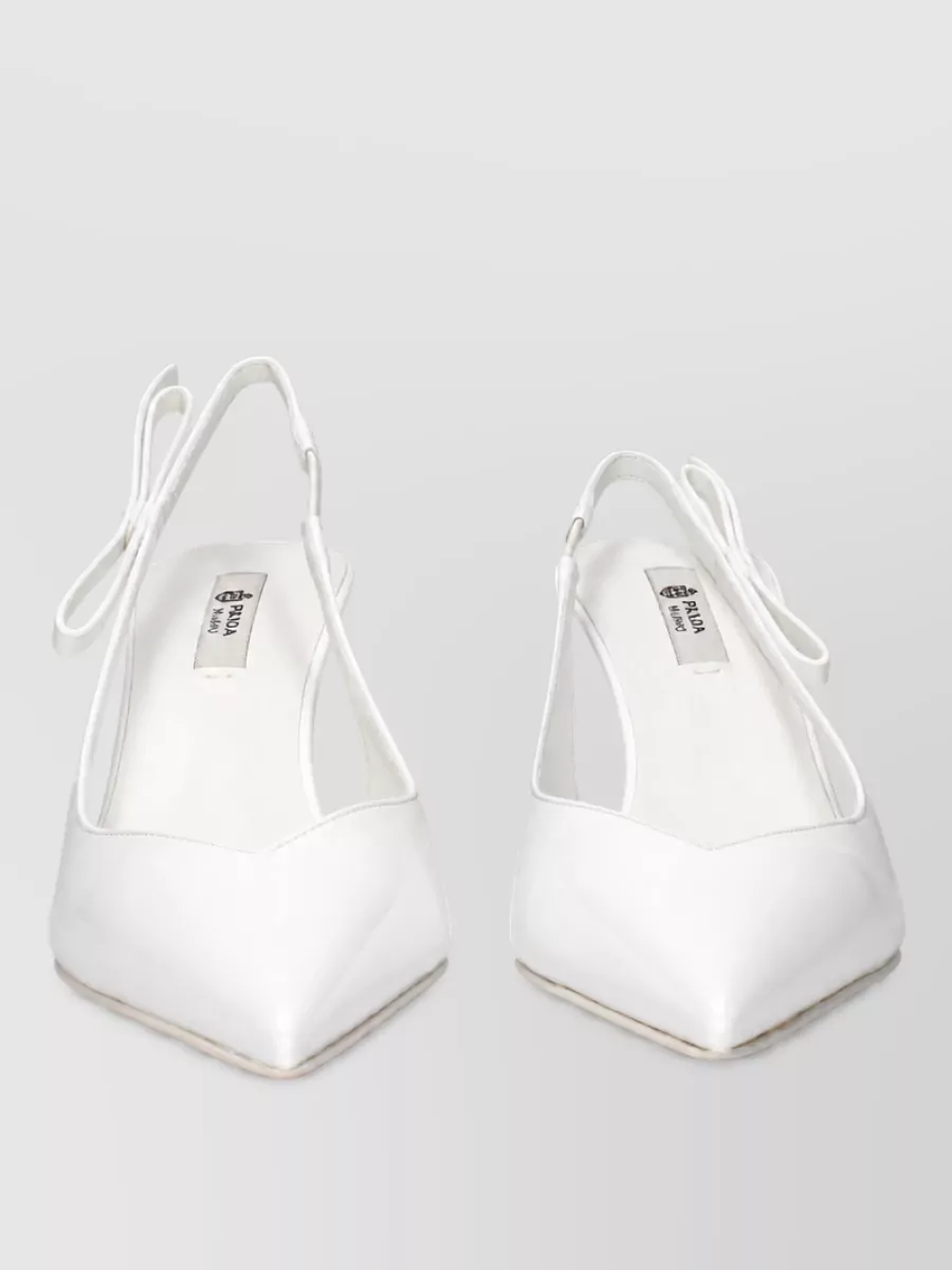 Prada leather high heel pumps