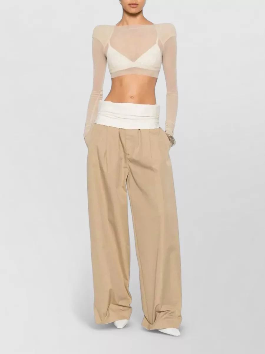 Rick Owens Sheer Boat Neck Long Sleeve Top
