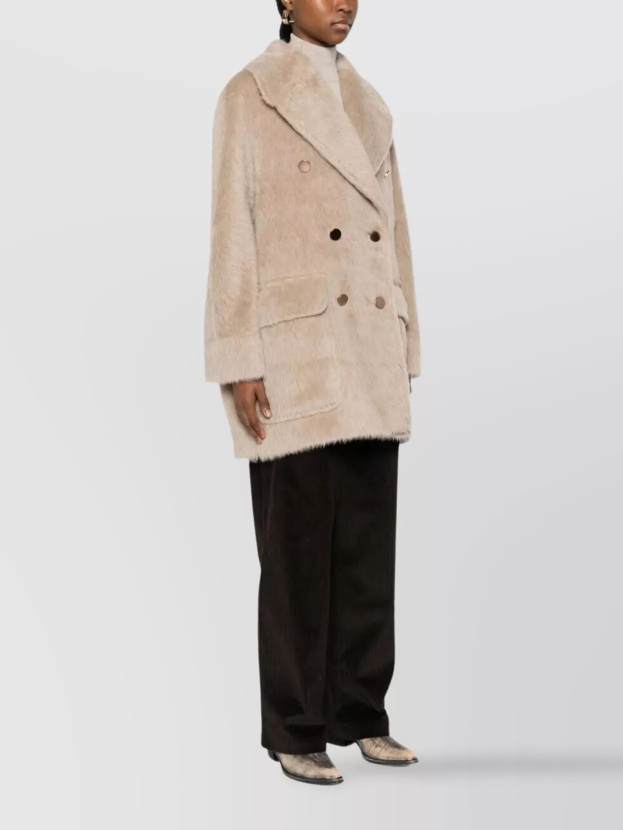 Tagliatore Lillian Double-Breasted Coat Notched Lapels