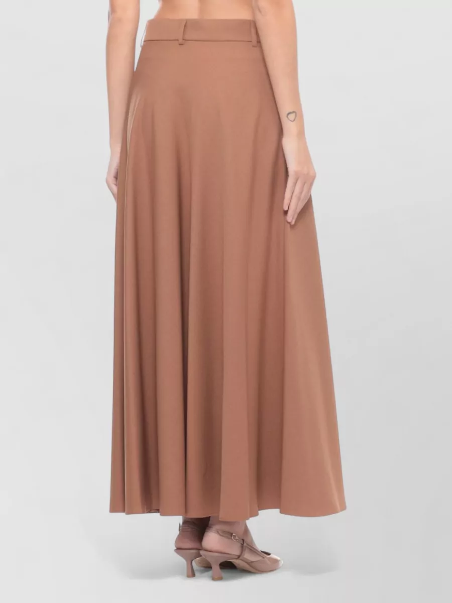 Herno Midi Skirt Buckle Detail Side Pockets