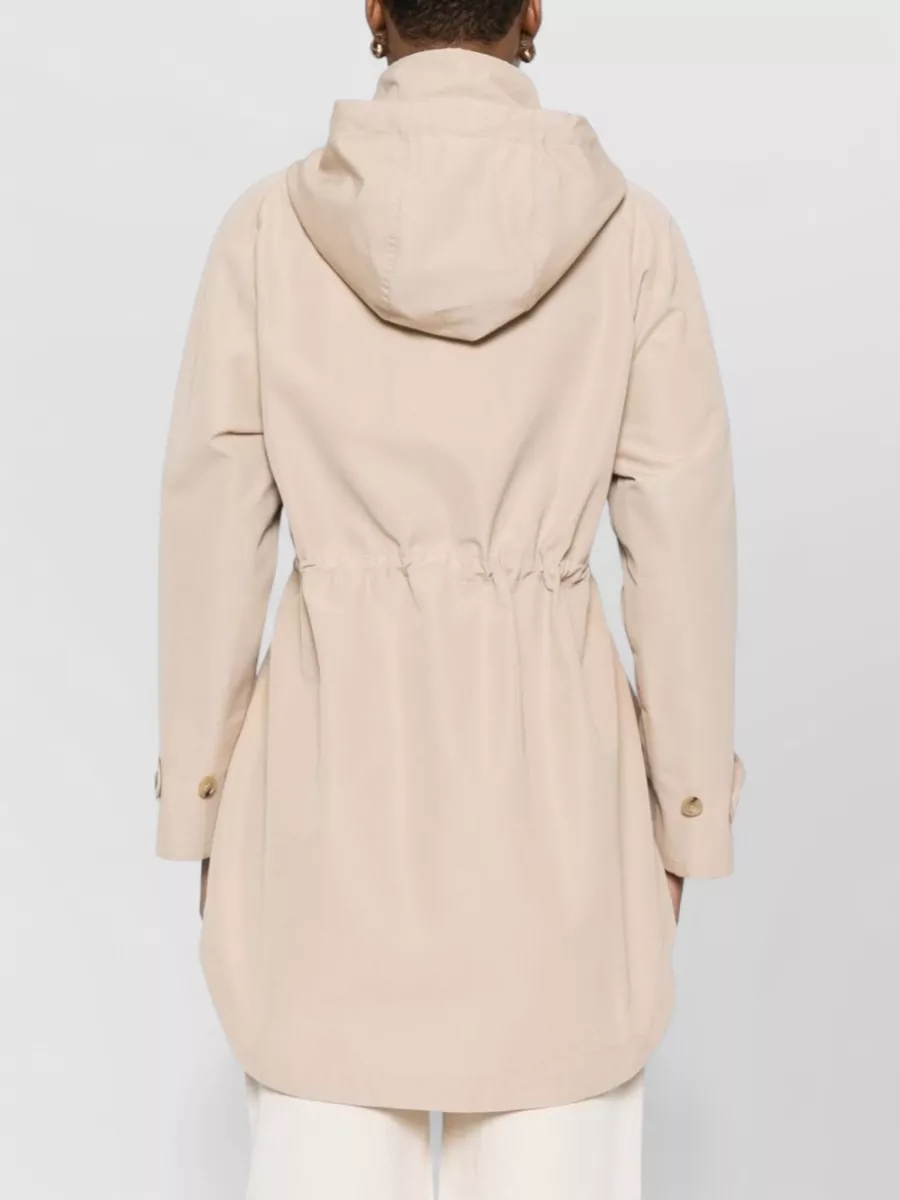 Fay Hooded Midi Parka Coat