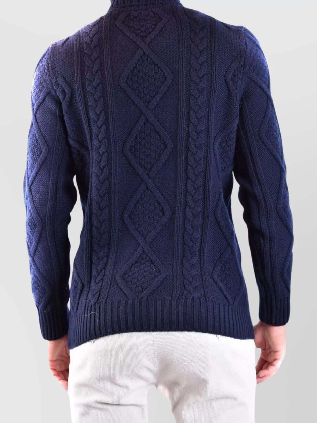 Tagliatore Cable Knit High Neck Sweaters