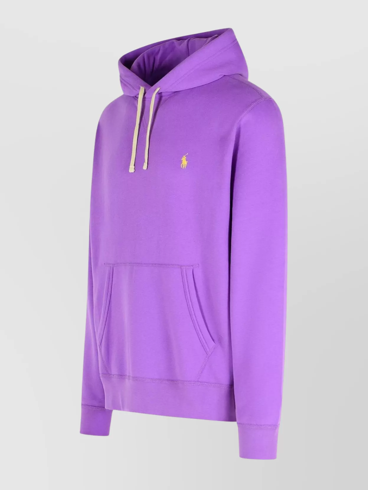 Polo Ralph Lauren Hooded Sweatshirt With Drawstring And Kangaroo Pocket In Purple