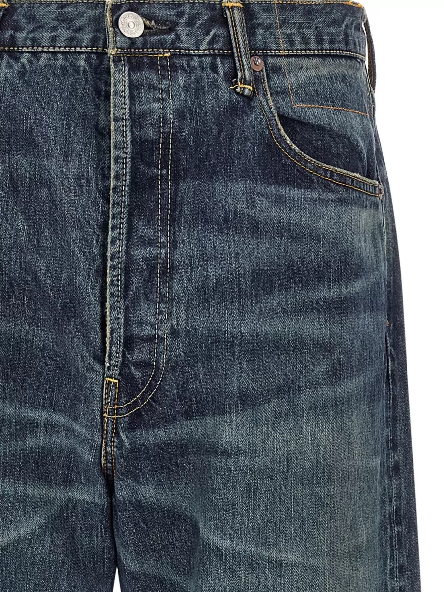 Visvim Denim High-Rise Wide-Leg Jeans