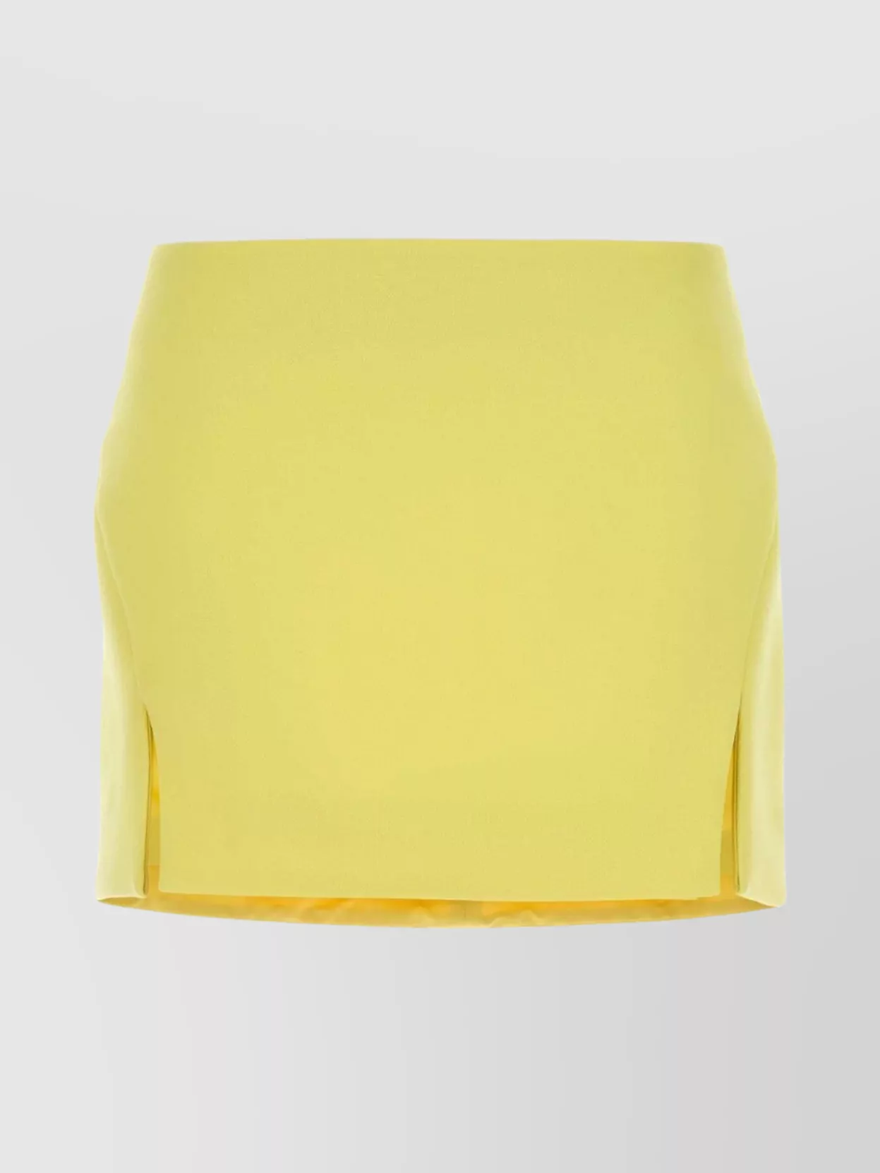 Givenchy High Waist Mini Skirt With Side Slits In Yellow