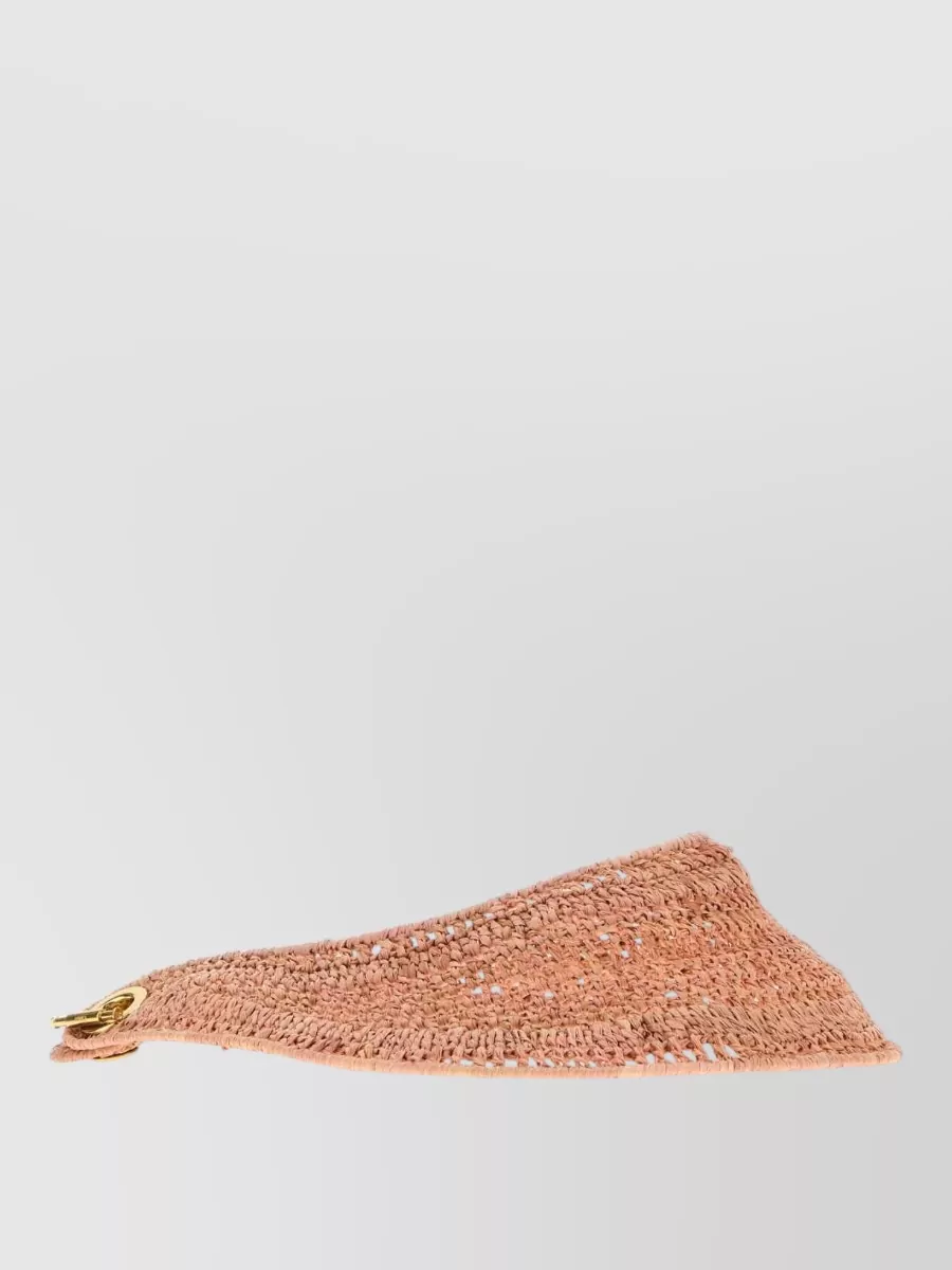 Chloé raffia visor