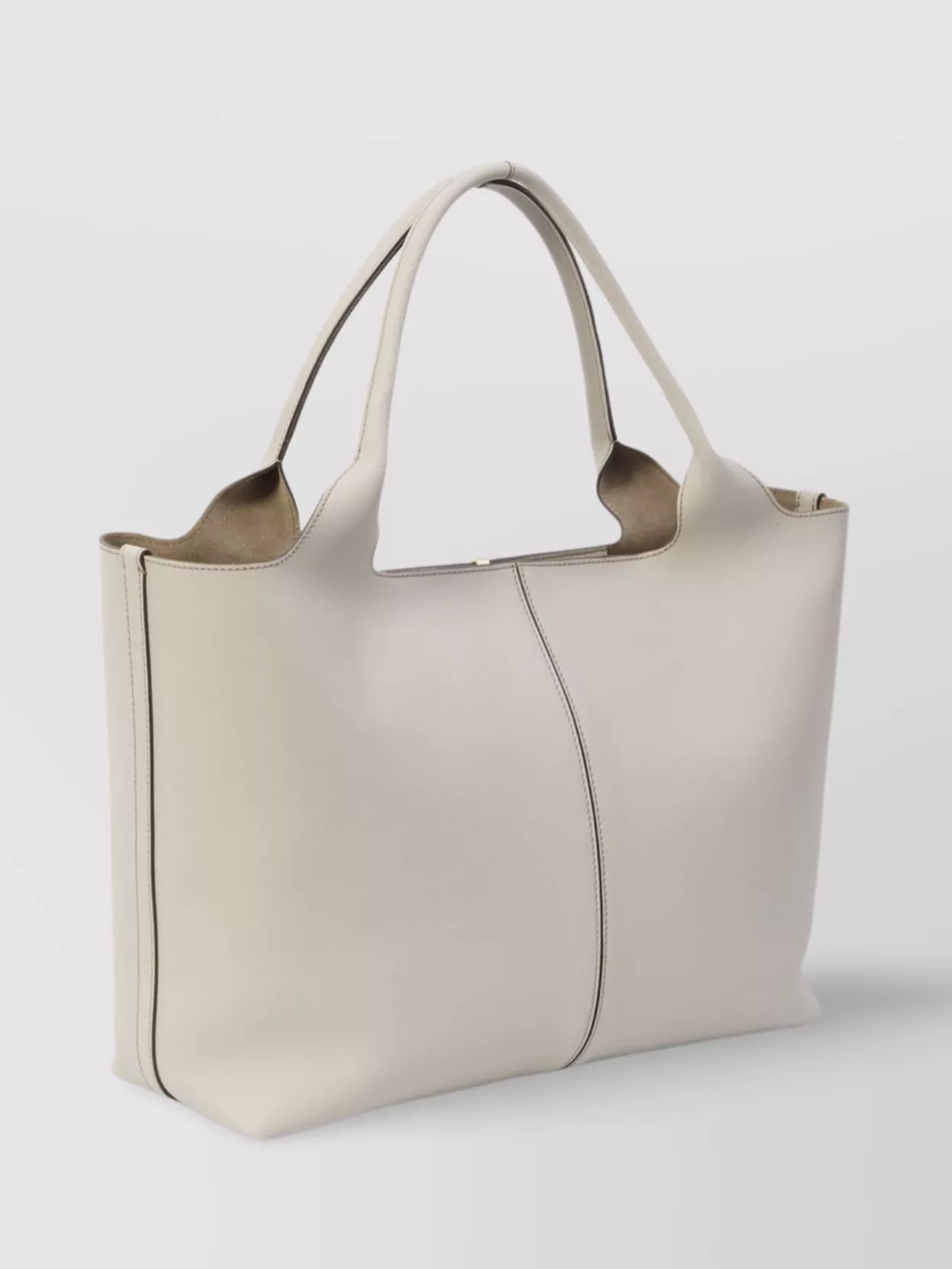 Tod's Leather Shoulder Bags With Metal Feet In White