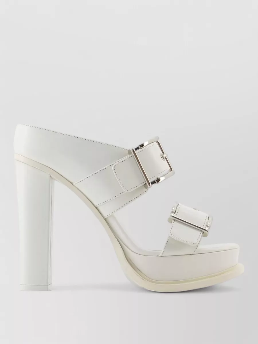 Alexander Mcqueen Leather Platform Sandals