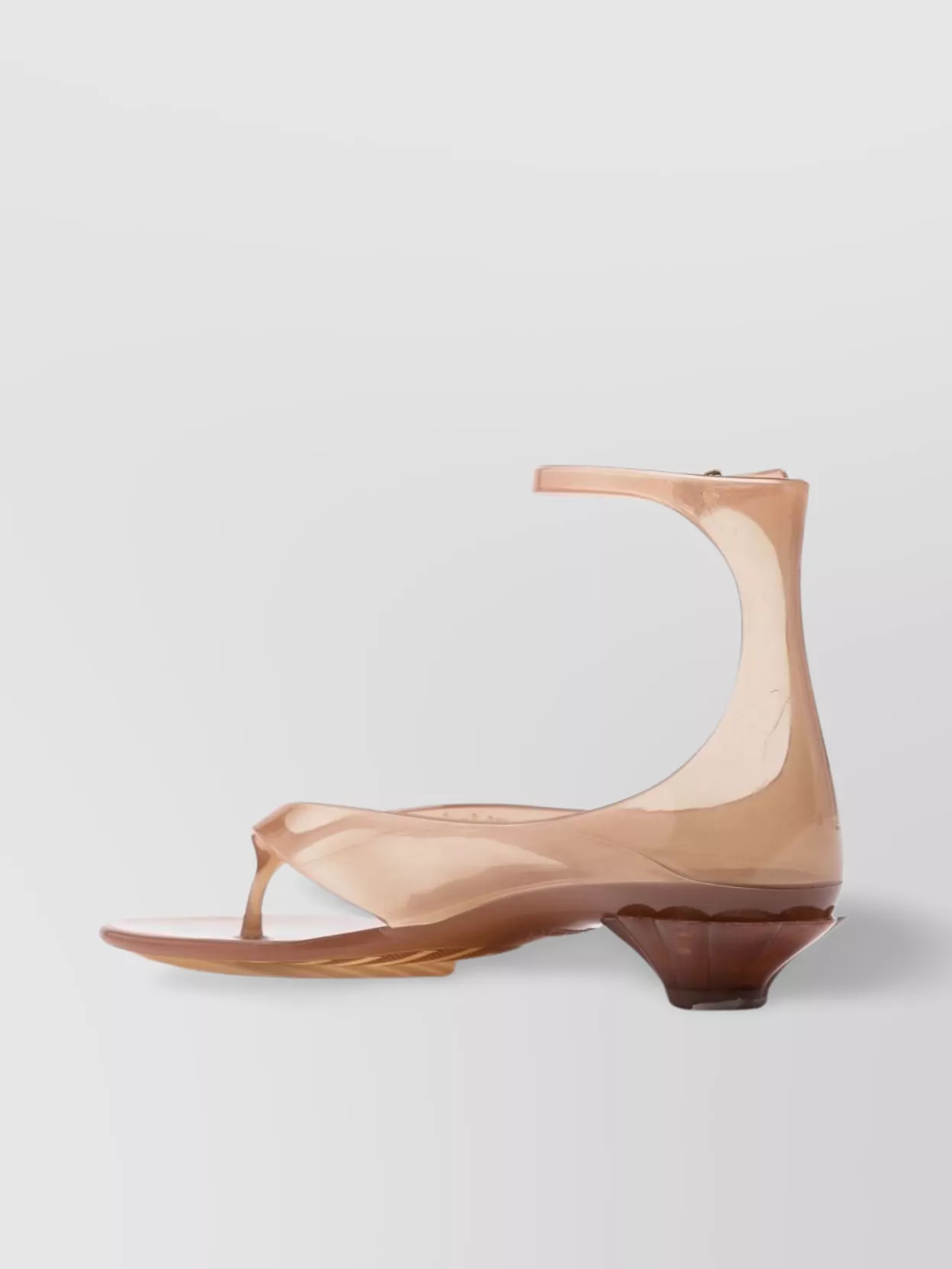 Shop Chloé Jelly Thong Sandals Sculpted Heel