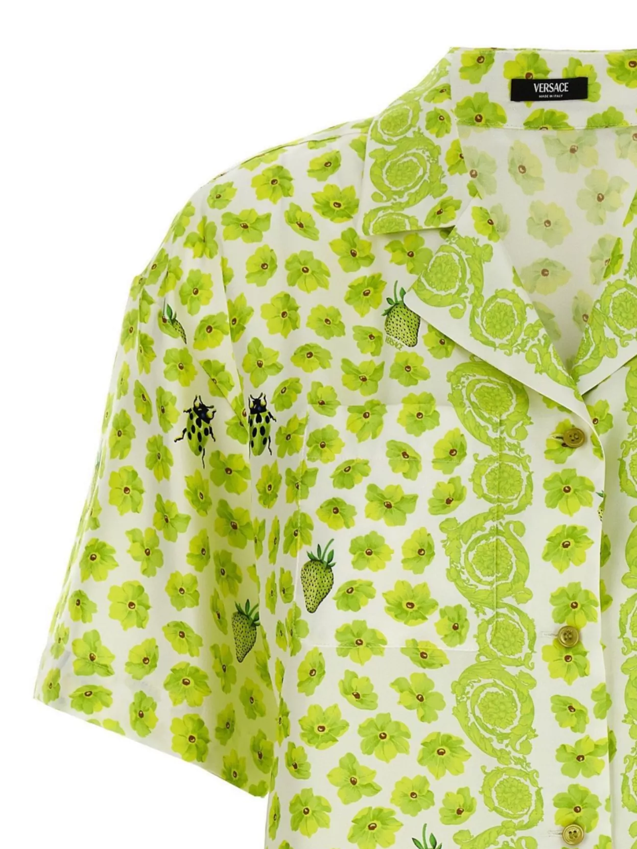 Versace "garden De Fraise" Shirt In Multicolor