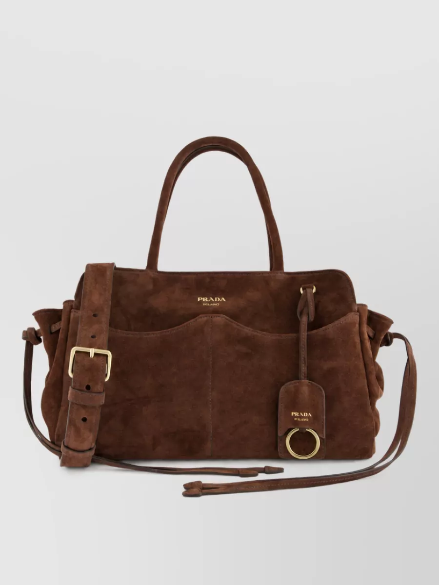 Prada Allusion Large Leather Tote Bag