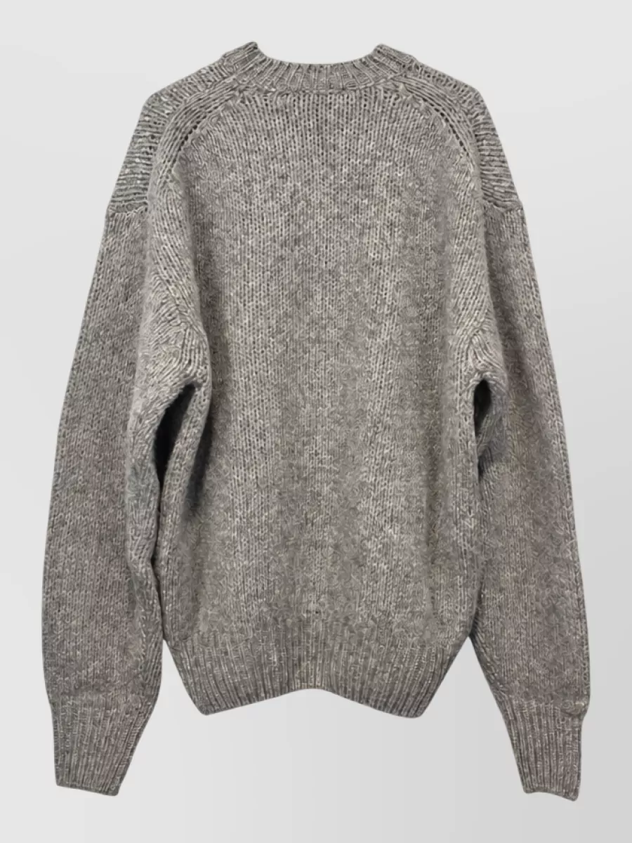 Haikure Wool Sequin Embellished Crew Neck Jumper
