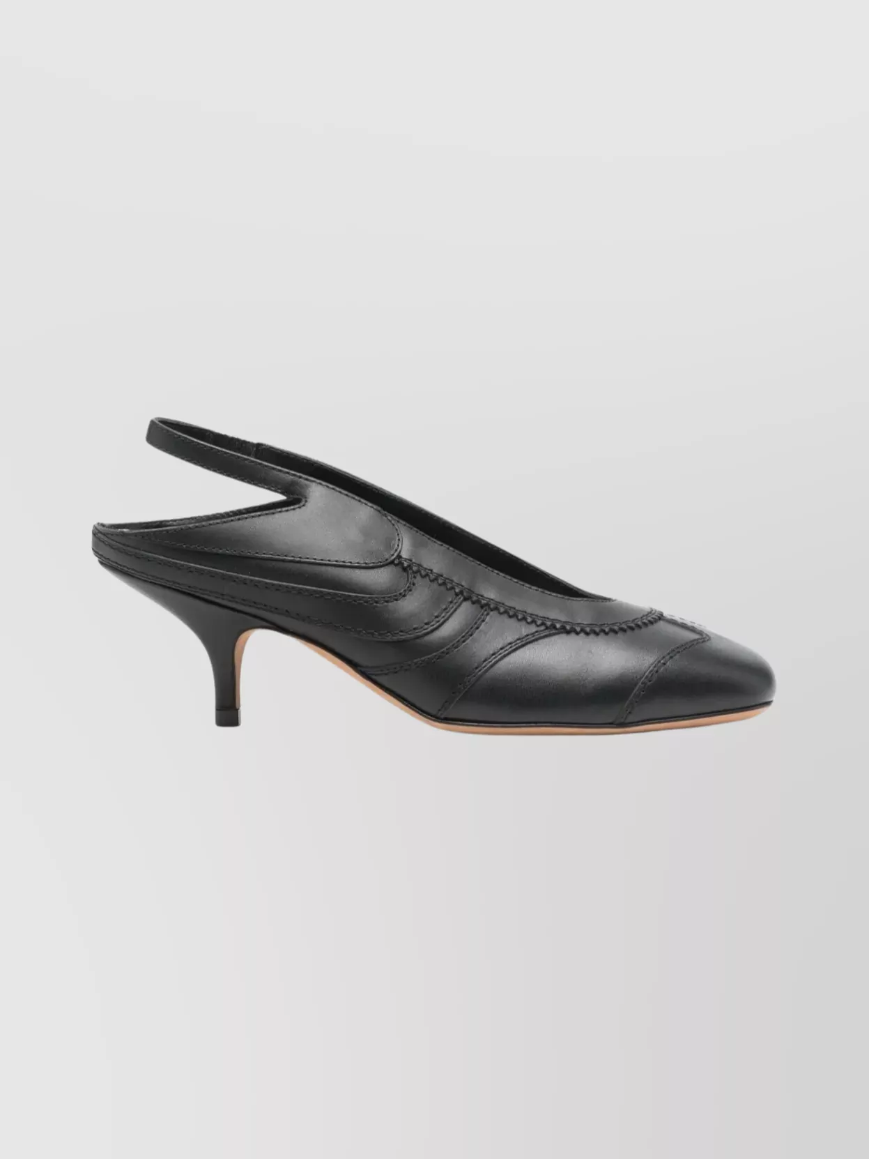 Dries Van Noten Slingback Pumps With Pointed Toe And Kitten Heel