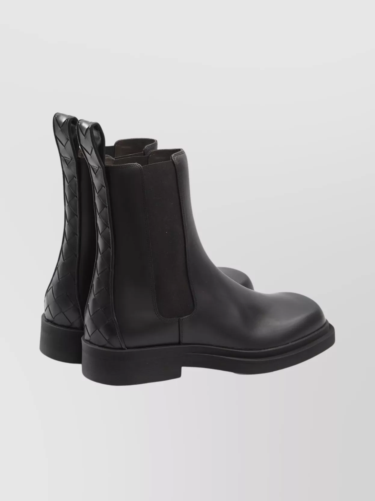 Bottega Veneta Square Toe Chelsea Ankle Boots