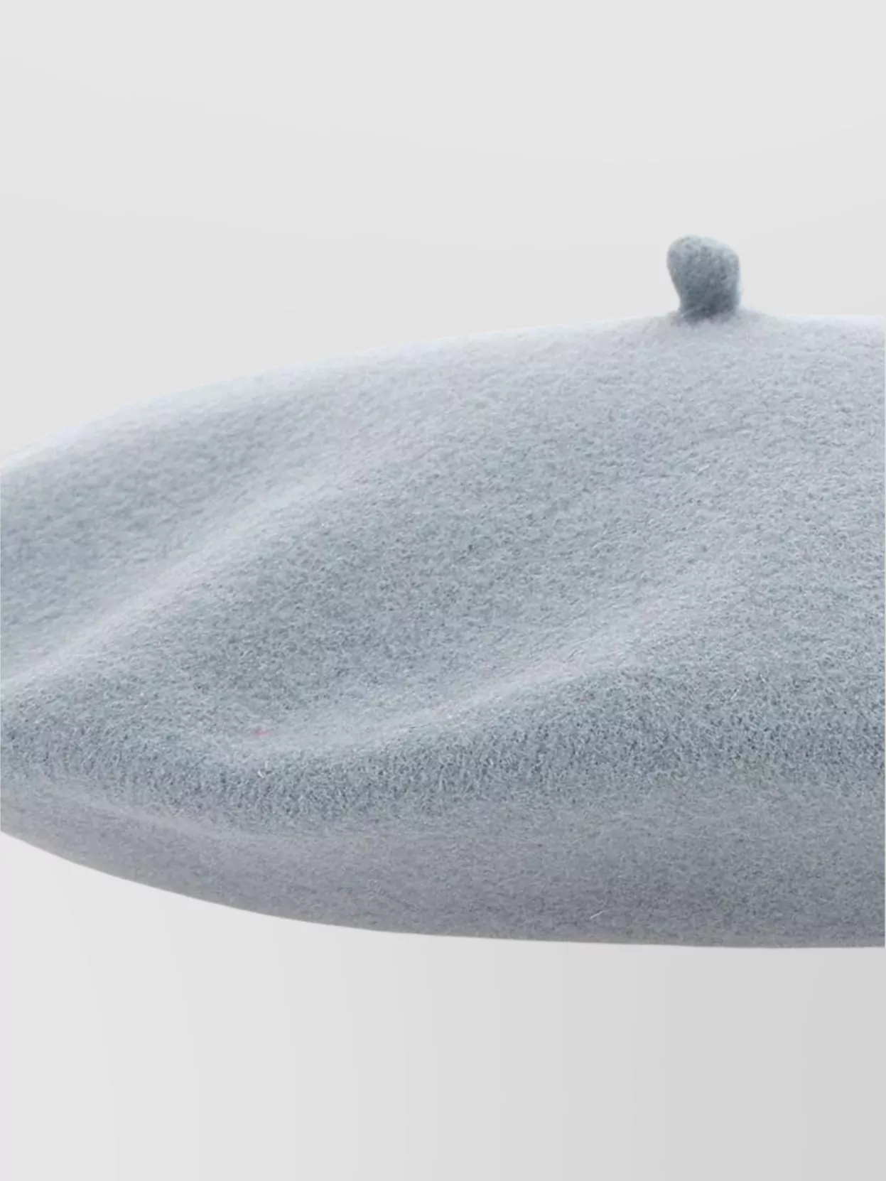Borsalino Round Wool Beret Top Stem