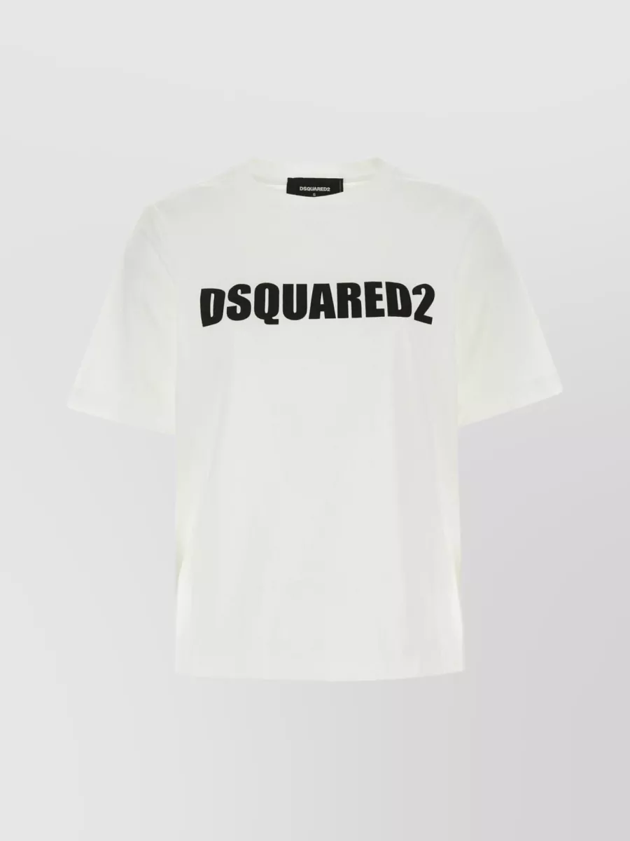 Shop Dsquared2 Classic Ribbed Crew-neck T-shirt In Black