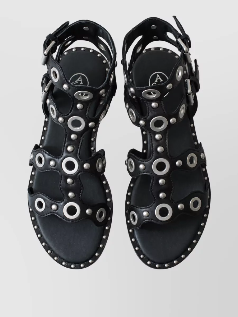 Ash Leather Sandals