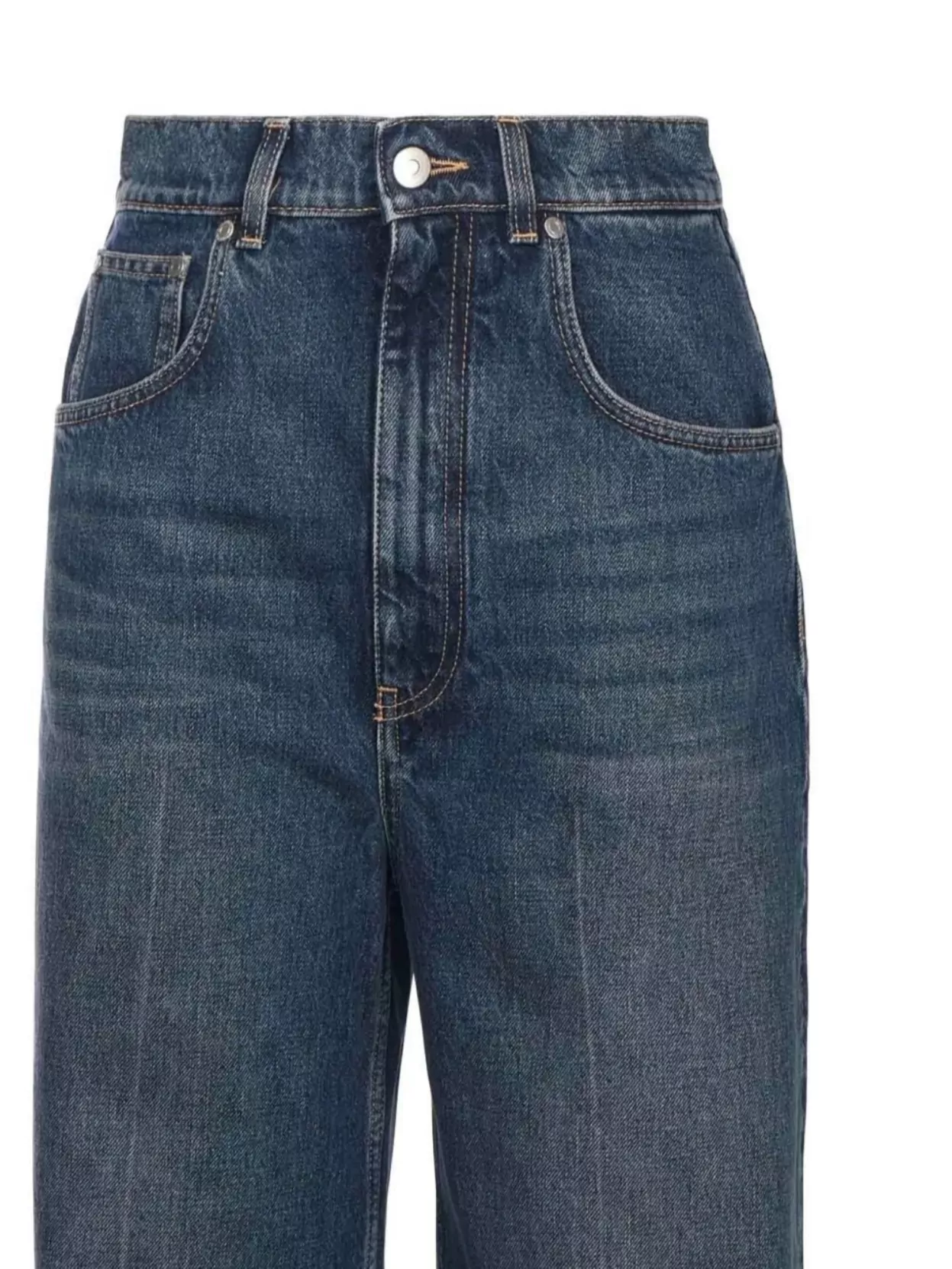 Stella Mccartney Wide High Waist Trousers Five Pocket Style