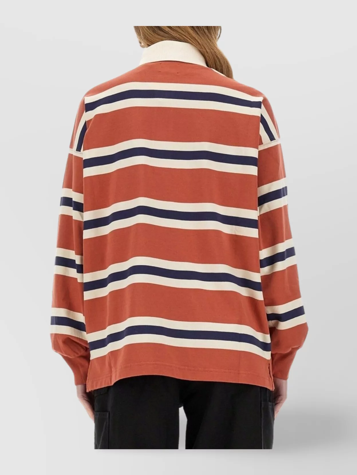 Autry Orange Polo Shirt With Lettering Logo Embroidered On The Front In Cotton Man