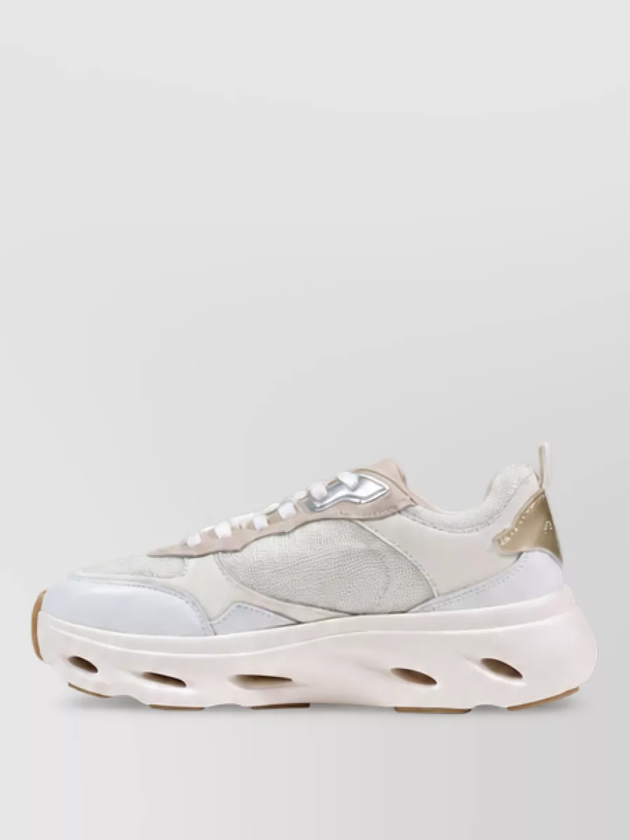 Pinko Leather Chunky Low-Top Sneakers