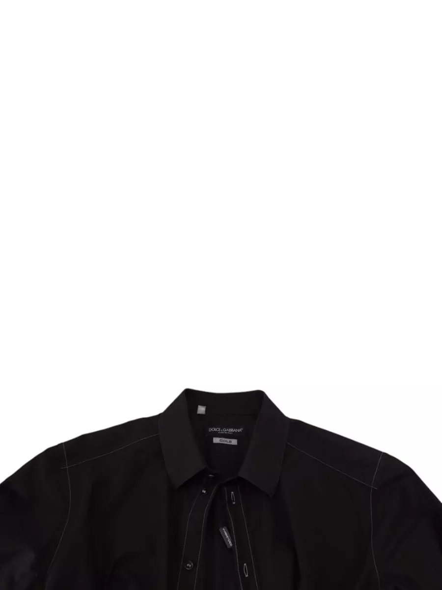 Dolce&Gabbana Cotton Collared Long Sleeve Shirt