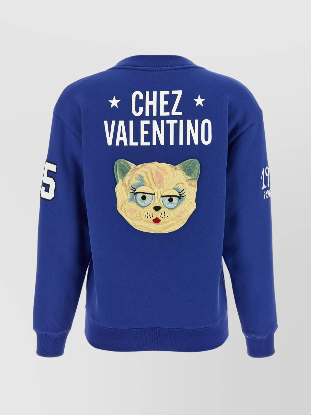 Valentino V And Le Chat De La Maison Sweatshirt In Blue