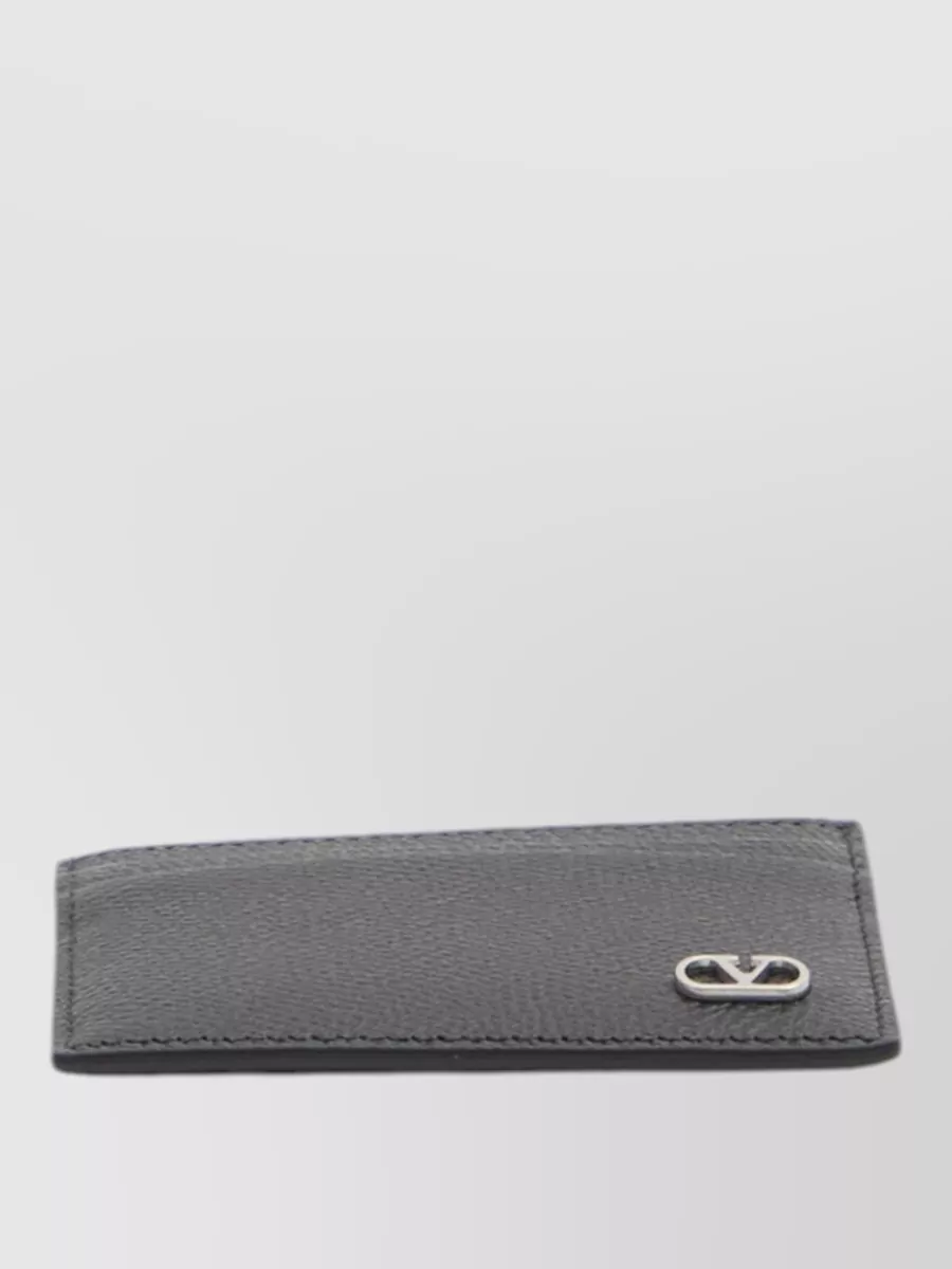 Valentino Garavani Leather Cardholder Wallet Slim Design