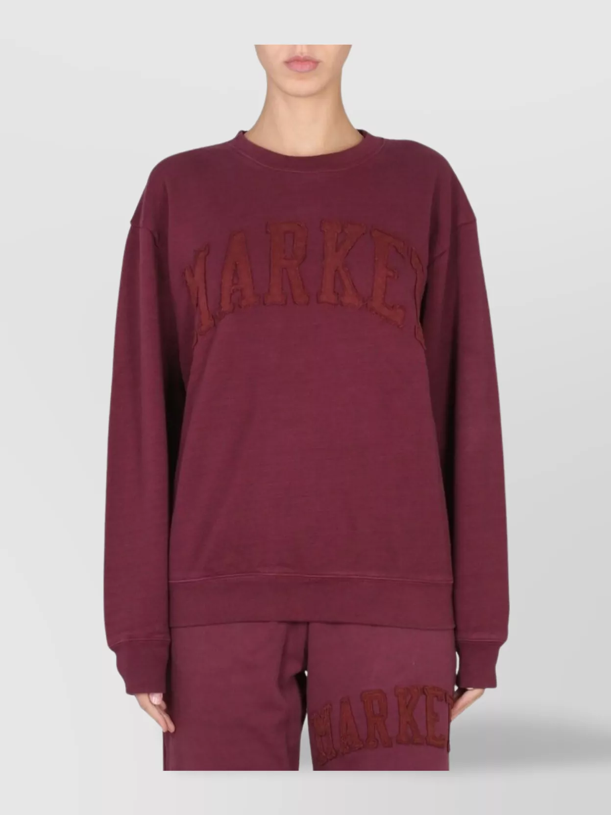 Market Ribbed Collar Sweatshirt