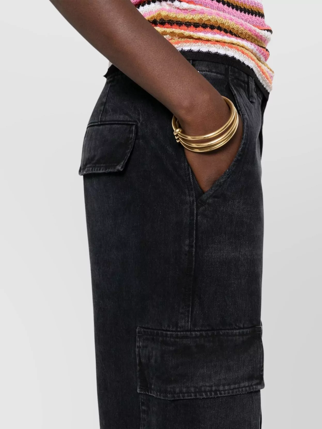 Citizens Of Humanity Straight-Leg Cargo Trousers Distressed Effect
